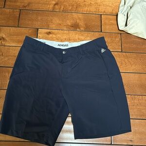 Men’s navy golf shorts, Adidas dry fit fabric size 38